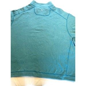Tommy Bahama Flipshore Reversible Half Zip Sweater Blue Green Men’s Size 5XL